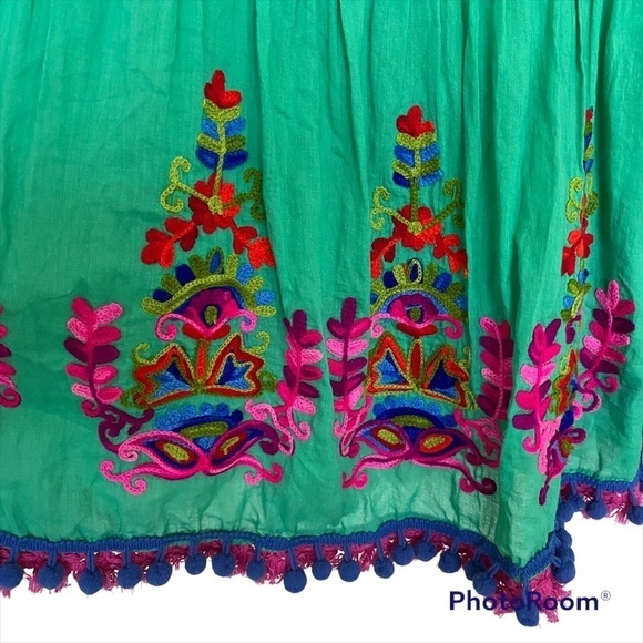 Lula Soul Embroidered Sleeveless Dress, Size Small - Picture 10 of 11